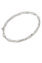 Stax Chain Link Bracelet, 18k White Gold & Diamonds